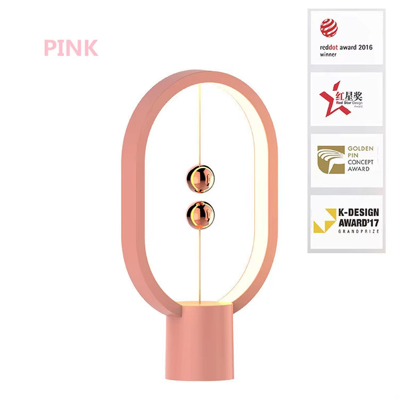 2022 USB Powered Mini HENG Ellipse Magnetic Mid-Air Switch Night Light – Stylish LED Table Lamp for Home & Office Decor