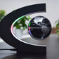 Floating Globe with LED Lights C Shape Magnetic Levitation Floating Globe Wor...