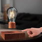Levitating Table Lamp with Wireless Floating Light Bulb, Magnetic Levitation LED Night Light ,360 Degree Automatic Rotating , Cool Room Home Office Desk Decor
